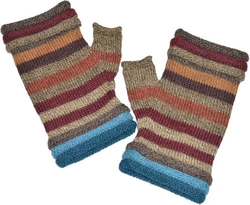 Miniatura 2 de Invisible World Guantes de lana alpaca sin dedos para mujer