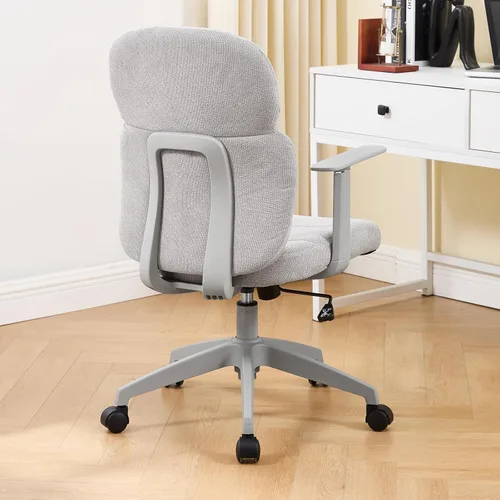 Miniatura 5 de LuxErgo Silla de oficina, sillas de escritorio de oficina en casa con reposabrazos, cómoda silla de escritorio con ruedas, sillas de computadora