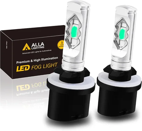 Miniatura 11 de Alla Lighting Bombillas LED antiniebla de 3800 lm 899 880, base PG13 superbrillante 884 885 887 893 H27 H32, ETI 56-SMD (amarillo dorado de 3000 K)