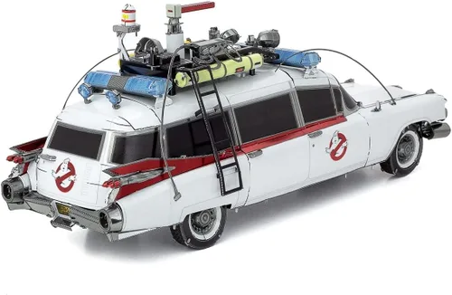 Miniatura 6 de Metal Earth Fascinations Premium Series Ecto-1 Ghostbusters 3D Kit de modelo de metal