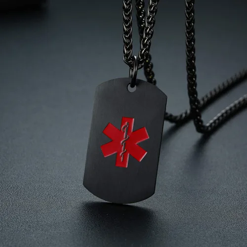 Miniatura 3 de VNOX PACEMAKER Pulsera de acero inoxidable para identificación de alerta médica unisex de 8.0 in