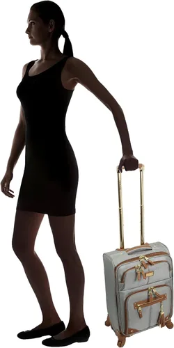 Miniatura 5 de Steve Madden Colección de equipaje de diseñador Maleta ligera y expandible para hombres y mujeres Bolsa de transporte duradera de 20 pulgadas