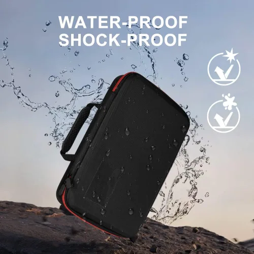 Miniatura 6 de Estuche organizador y soporte de almacenamiento de baterías con probador, bolsa de transporte impermeable, caja de seguridad