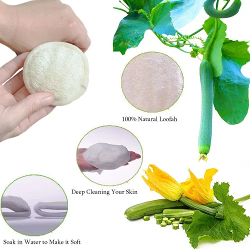 Miniatura 4 de Esponja de esponja de esponja exfoliante de limpieza facial, 10 paquetes de esponja natural limpiador facial limpiador grande para hombres