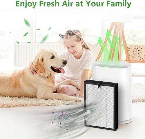 Miniatura 6 de Paquete de 2 filtros de repuesto H05, compatibles con HIMOX H05 Air Puri, filtro HEPA (no compatible con HIMOX H04)