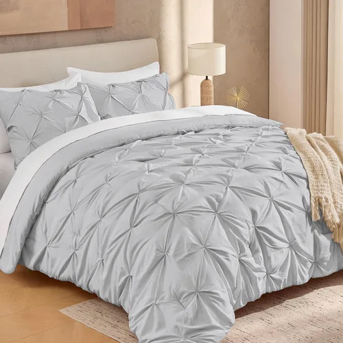 Miniatura 11 de Andency Juego de Edredón Beige Individual (66x90 Pulgadas), Edredón de 2 Piezas para Niñas y Niños, Juego de Edredón de Microfibra Suave