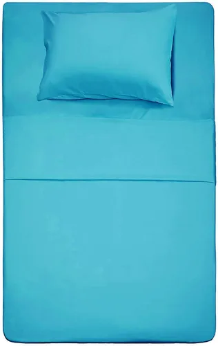 Miniatura 13 de Best Season Juego de sábanas de algodón tamaño individual (color amarillo) 3 piezas, juego de sábanas 100% algodón con funda de almohada sobre