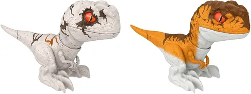 Miniatura 8 de Mattel Jurassic World Dominion Uncaged Rowdy Roars Atrociraptor Fantasma Dinosaurio Figura de Acción, Juguete con Movimiento Interactivo y Sonido