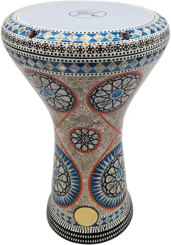 Gawharet El Fan Classic - Percusión de tambor Darbuka de nácar de 17 pulgadas (Alma)