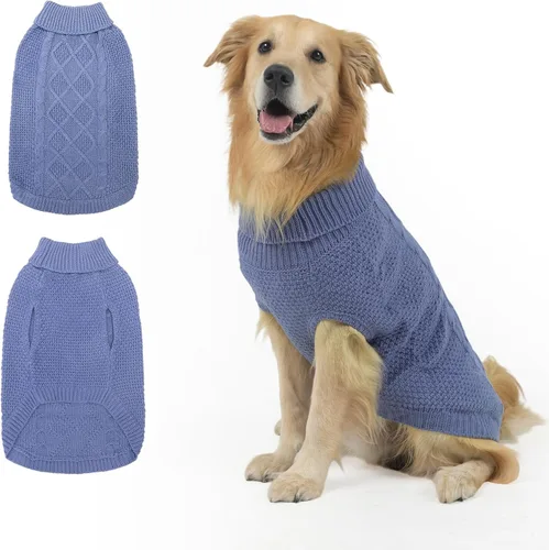 Miniatura 49 de Mihachi Suéteres para Perros Pequeños y Medianos Niña o Niño, Camisa Cálida y Suave para Perros, Abrigo para Perros para Clima Frío con Cuello