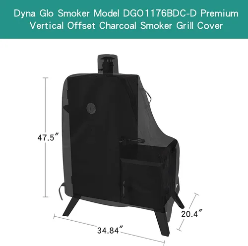 Miniatura 3 de Stanbroil Cubierta para parrilla Dyna Glo Smoker Modelo DGO1176BDC-D Premium Vertical Offset Charcoal Smoker