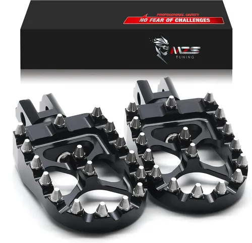 MZS Estriberas delanteras para motocicleta, 2018-2025 Estriberas ajustables Accesorios para pedal de reposo, color negro, compatible con Softail