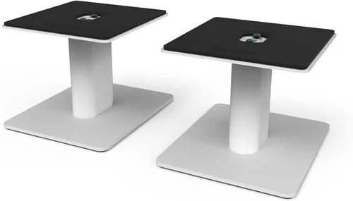 Miniatura 9 de Kanto SP9 Soportes de altavoces de escritorio para altavoces de estantería pequeña/mediana y monitores de estudio compacto/mediano de 2 a 4 pulgadas