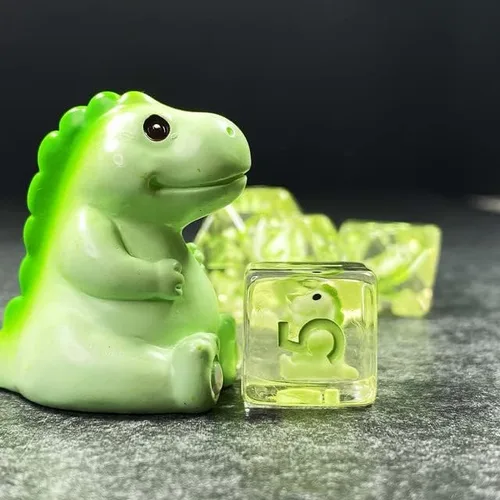 Sage's Portal Animal Familiars - Juego de dados poliédricos de resina para Dungeons and Dragons RPG Pathfinder, mesa TTRPG (Baby Dragon)