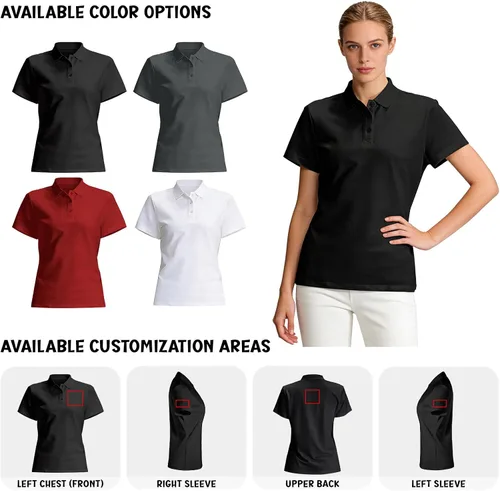 Miniatura 5 de Polo personalizado para hombres y mujeres, camisa estampada bordada personalizada para eventos de equipo, uniformes de empresa y ropa casual