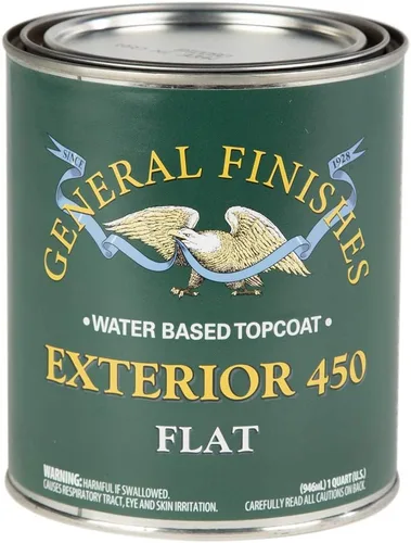 Miniatura 5 de General Finishes Exterior 450 Topcoat a base de agua, 1 galón, satén