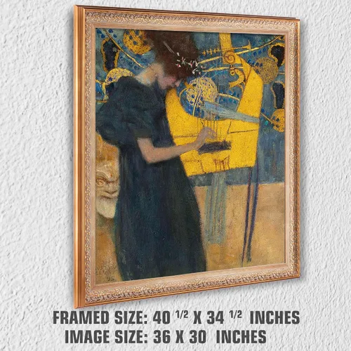 Miniatura 743 de A&T ARTWORK Campo de trigo con cipreses de Van Gogh Las reproducciones de arte clásico mundial, impresiones en lienzo giclée para decoración