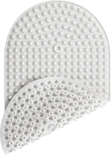 Miniatura 11 de Alfombra de Silicona Antideslizante para Bañera y Ducha, Alfombra Antideslizante para Piso de Ducha con Masaje de Burbujas de 27 x 15 Pulgadas