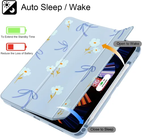 Miniatura 3 de Funda Mektron para iPad 2025 de 11 pulgadas (Chip A16) de 11ª generación, Compatible con iPad de 10ª generación de 10.9 pulgadas 2022, con soporte