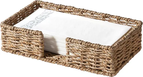 Miniatura 13 de Kordory Servilletero de Servilletas de Cóctel Acrílico para Mesa, para Servilletas de 5 x 5 Pulgadas, Soporte Moderno Vertical de Servilletas
