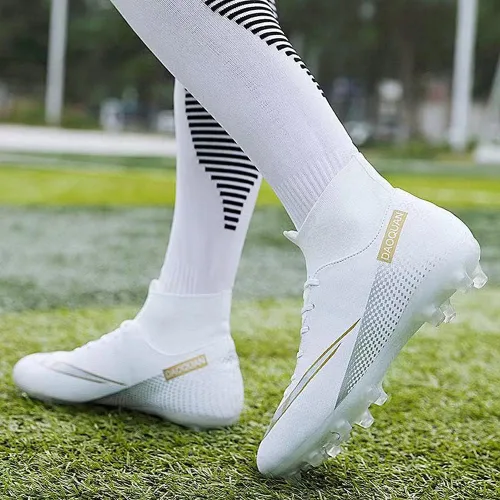 Miniatura 6 de World Student Games - Zapatos de entrenamiento de fútbol profesional con tacos altos transpirables para deportes al aire libre TFAG