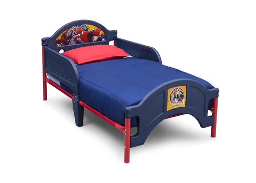 Miniatura 5 de Delta Children Cama de plástico para niños pequeños, Disney Frozen II y Marvel Spider-Man