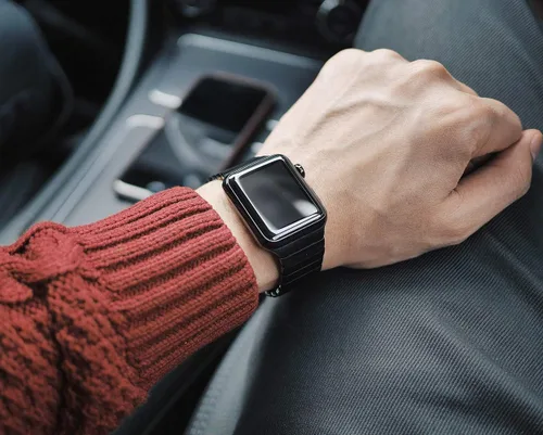 Miniatura 7 de KADES Correa de acero inoxidable compatible con Apple Watch Band Ultra 3/2/1 de 1.73 pulgadas Series 11/10 de 1.81 pulgadas/1.65 pulgadas, Series