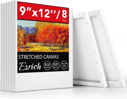 Miniatura 10 de Paquete de 30 lienzos para pintar de 4 x 4 pulgadas, 5 x 7 pulgadas, 8 x 10 pulgadas, 9 x 12 pulgadas, 11 x 14 pulgadas, 12 x 16 pulgadas, lienzo