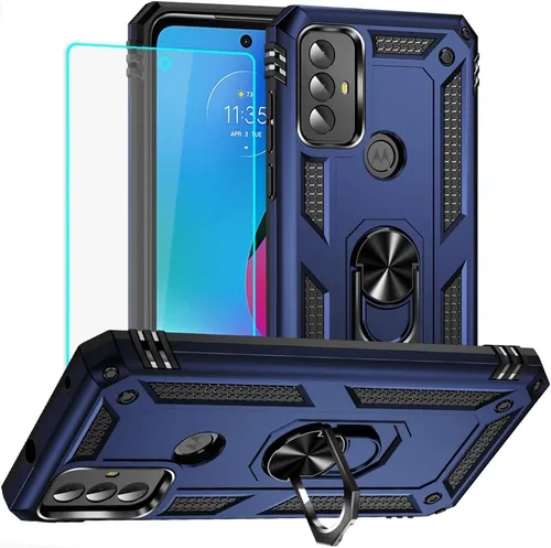 Yiakeng Funda para Moto G Play 2023, Funda para Teléfono Moto G Play 2023 con protector de pantalla HD, fundas protectoras de grado militar con Moto