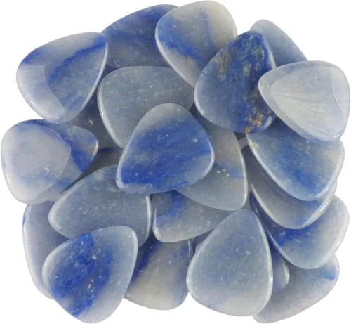 Miniatura 27 de Púa de guitarra o bajo de Obsidiana de Caoba en vidrio volcánico - 3.0 mm de calibre ultra pesado - Forma 351 - Púa exótica artesanal de gema
