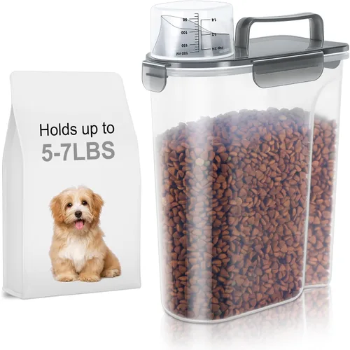 Miniatura 32 de LEAWALK Recipiente de almacenamiento de alimentos para perros, boquilla grande mejorada sin BPA, contenedores de plástico de almacenamiento
