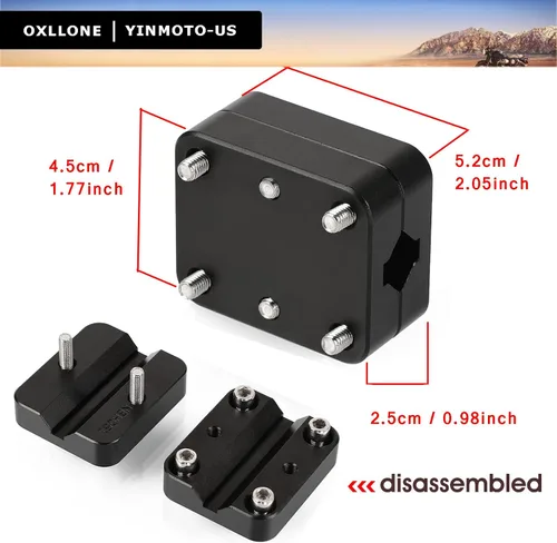 Miniatura 4 de Tenere 700 Navigator Holder 0.472 in/0.630 in GPS Soporte de teléfono móvil AMPS para R1200GS LC ADV R1250GS S1000XR CRF1000L F800GS (negro)