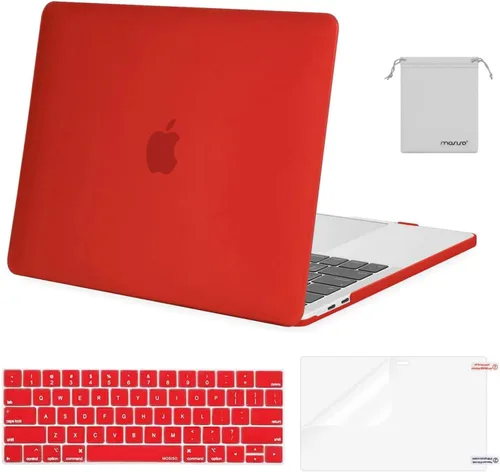 Miniatura 12 de MOSISO - Carcasa rígida de plástico, cubierta de teclado, protector de pantalla y bolsa de almacenamiento para MacBook Pro 13 pulgadas/33 cm Azul