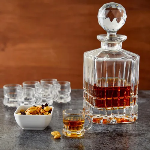 Miniatura 2 de Okuna Outpost Mini vasos de chupito con asas, juego de chupitos transparentes reutilizables, para servir mini chupitos con agarre seguro, recuerdos