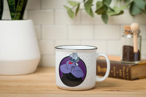 Miniatura 5 de Silver Buffalo - Taza grande de cerámica de Disney Villanos La Sirenita Ursula Almas Pobres Desafortunadas Glitter Camper, 20 onzas Úrsula Pobres