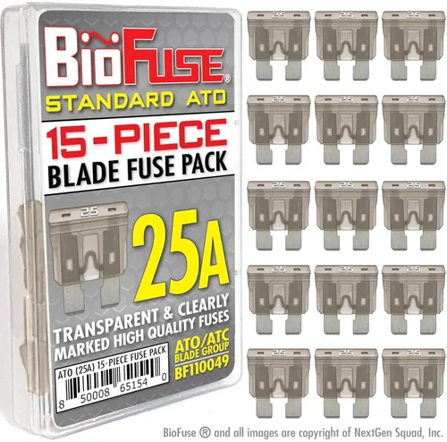 Miniatura 9 de Juego de fusibles ATO estándar 15A (15 fusibles regulares) Grupo de cuchillas: ATO, ATOF, ATC, ATS, APR, Automotive, Car, Camión, SUV, RV, Barco