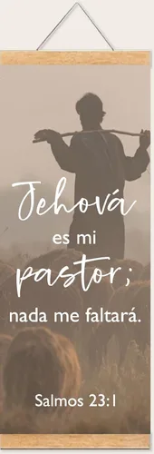 Miniatura 7 de Pergaminos Cristianos con Diferentes Diseos y Versculos de la Biblia; Decoracin de Pared para Nios y Adultos; Regalos Cristianos; 30Hx12W" Pergamino