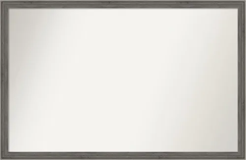 Miniatura 314 de Amanti Art Espejo personalizado, espejo de baño gris plomo a rayas, espejo de pared o espejo de tocador de baño sobre el fregadero