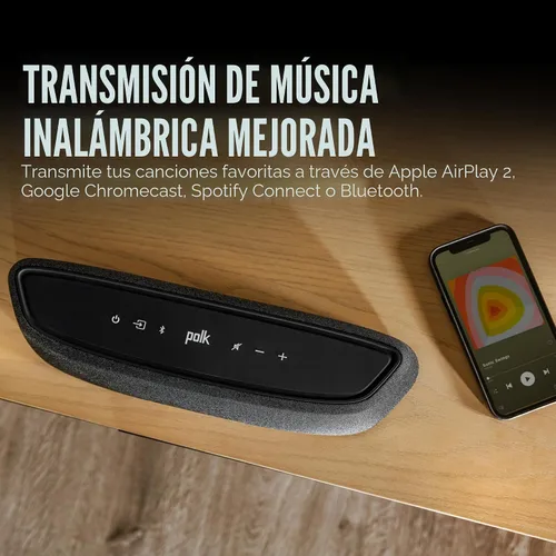 Miniatura 7 de Polk Audio MagniFi Mini AX barra de sonido para TV con subwoofer inalámbrico, certificado Dolby Atmos y DTS:X, las tecnologías VoiceAdjust y SDA