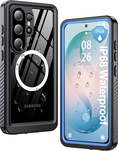 Miniatura 22 de ANTSHARE Funda magnética para Samsung Galaxy S25 FE, impermeable, con protector de pantalla integrado y protección de cámara