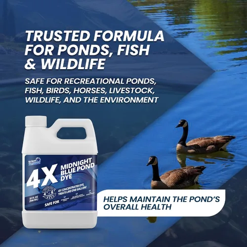Miniatura 3 de Tinte azul medianoche para estanque de 32 onzas, tinte concentrado de estanque azul, Aquashade de aspecto natural oscuro para hermosa agua del lago