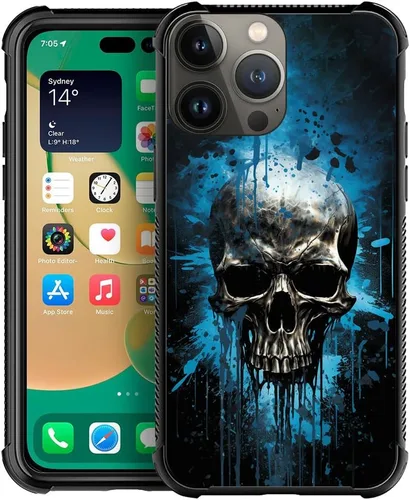 Miniatura 26 de CARLOCA Funda compatible con iPhone 11 Pro Max, patrón de carretera del desierto naranja alienígena, ultra protección, a prueba de golpes