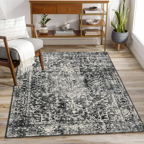 Miniatura 19 de Morebes Alfombra Bohemia Azul para Baño 2x4.3 pies, Alfombra de Pasillo Lavable Antideslizante Tapete de Baño Suave, Alfombras de Piso