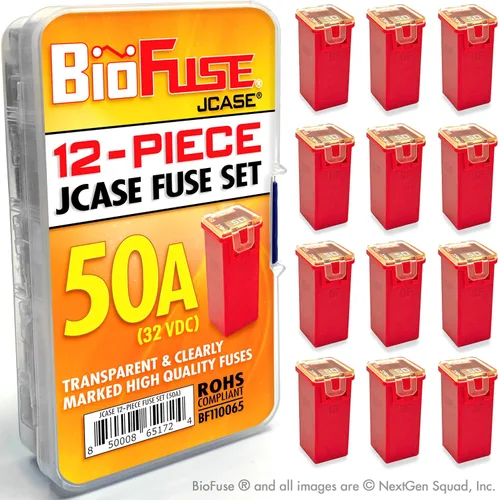 Miniatura 5 de Juego de fusibles de cartucho 30A JCASE de 12 piezas. Se adapta a la mayoría: Nissan, Toyota, Chrysler, Dodge, Chevy, GM y Ford