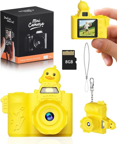 Miniatura 8 de Juguetes de cámara para niños, cámara digital HD 1080P, carcasa suave envolvente, mini cámara para niños de 3, 4, 5, 6, 7, 8, 9 años, regalo
