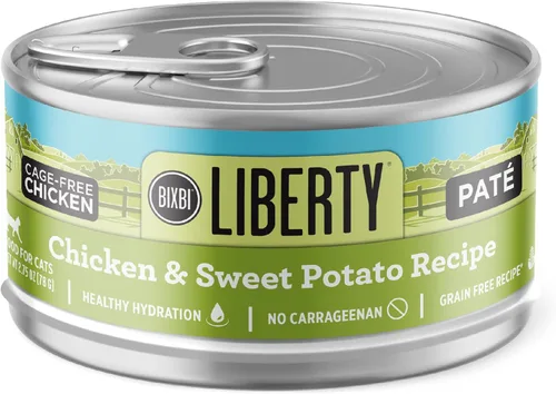 Miniatura 15 de BIXBI Liberty Alimento húmedo enlatado para gatos, sin granos, receta de paté de atún, 2.75 onzas (paquete de 24)
