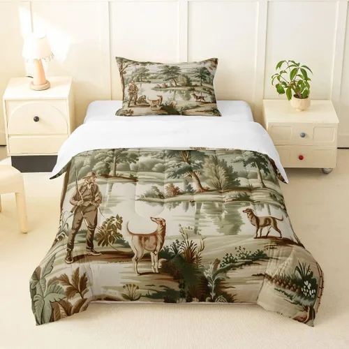Miniatura 13 de Erosebridal Juego de edredón de tiburón, tamaño individual, juego de ropa de cama de vida oceánica para niños y niñas, color verde azulado