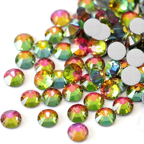 Miniatura 17 de Towenm 2000 diamantes de imitación de cristal con parte trasera plana, SS10 de 0.110 in, cristales de parte trasera plana para ropa de manualidades