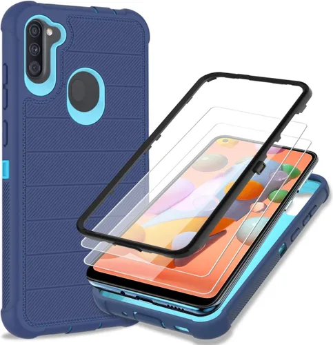 Miniatura 12 de Funda para Galaxy A13 5G, Samsung A13 5G con protector de pantalla HD [a prueba de golpes] 3 en 1 funda protectora duradera de PC y TPU para Samsung