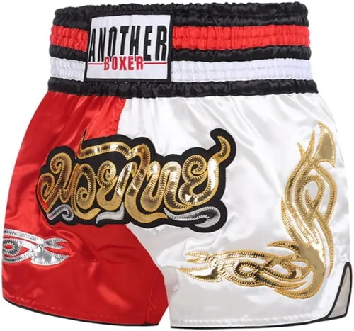 Miniatura 3 de OYSTERBOY Pantalones cortos clásicos de Muay Thai para hombres y mujeres, boxeo, kickboxing, artes marciales mixtas, ropa de lucha BJJ